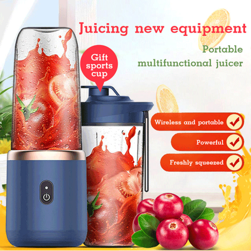 Portativ Blender (USB Zaryadlanadigan, 6 Pichoqli, Mini)