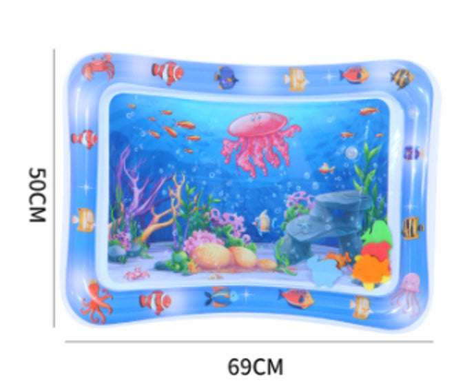 Baby Inflatable Water Play Mat - Tummy Time Sensory Cushion