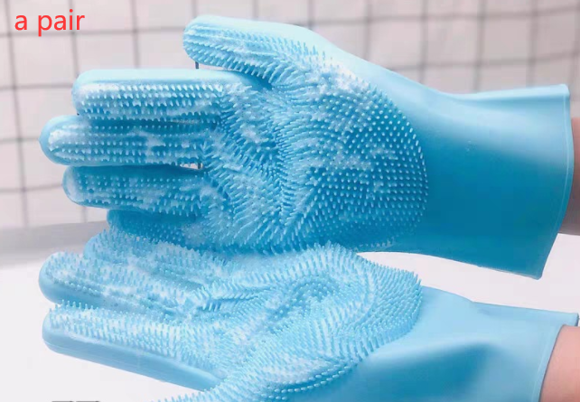 Pet Grooming Glove — Deshedding Massage Brush for Dogs & Cats