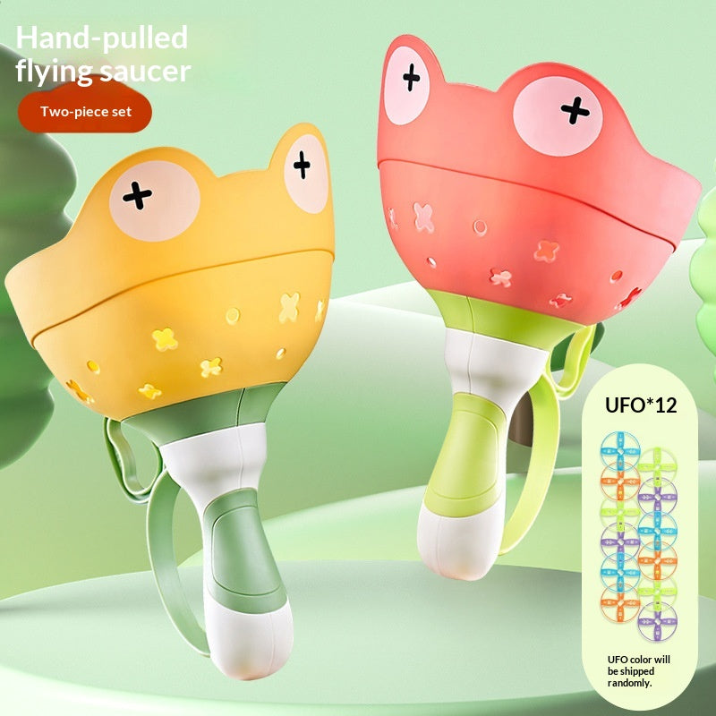 Frog Catapult Flying Disc Launcher - Kids Outdoor Active Play Toy