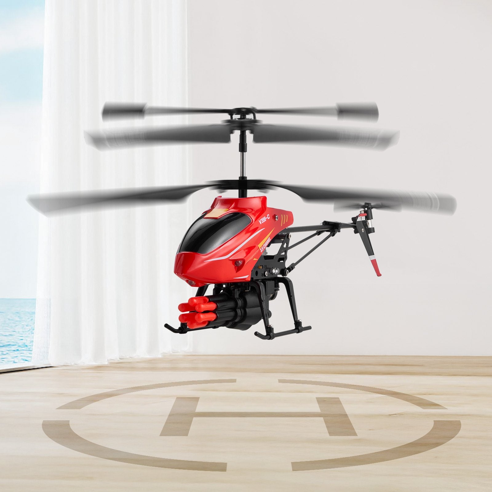 RC Helicopter with Shooting Mode - 3.5-Channel Remote Control Aircraft Toy for Kids