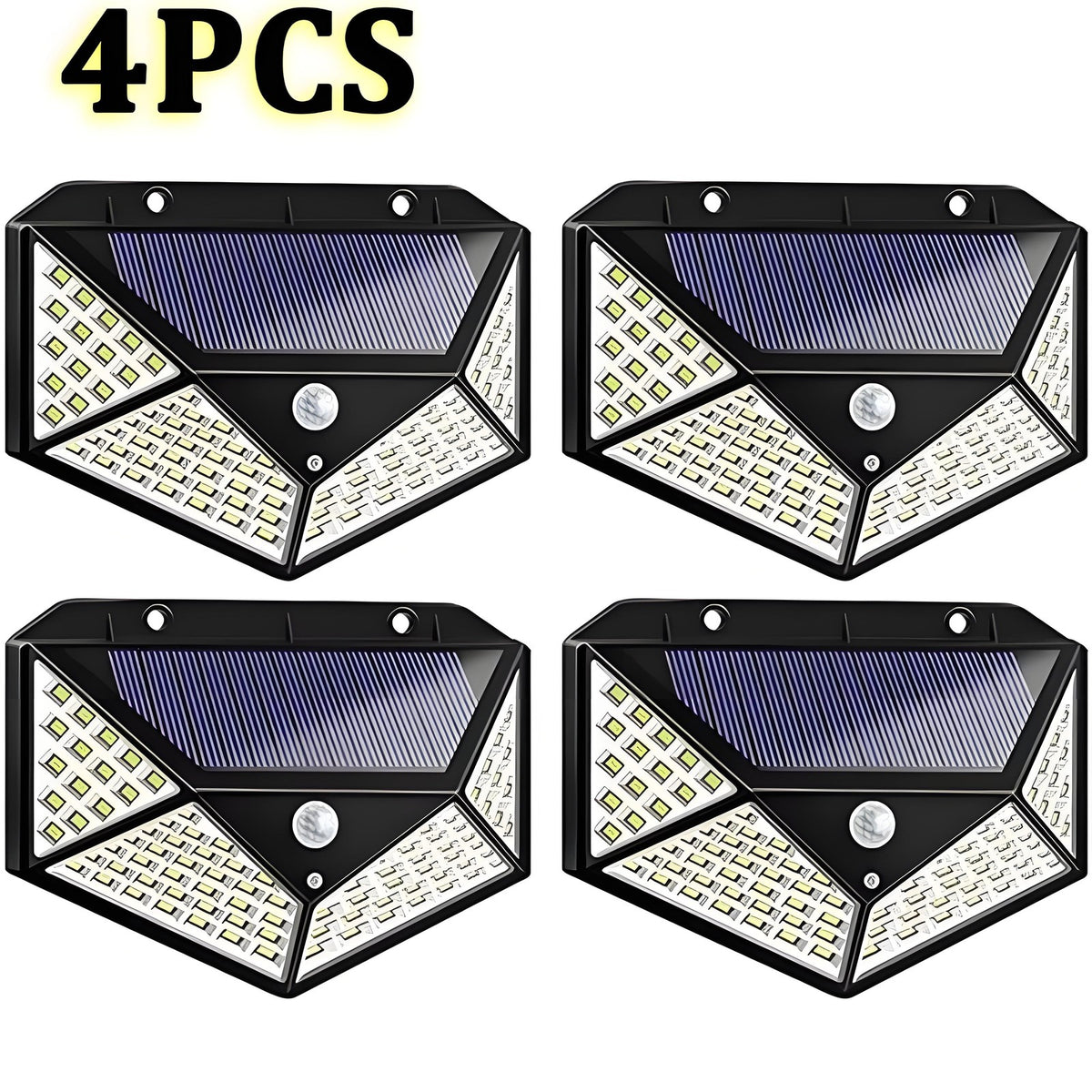 Solar Power PIR Motion Sensor Wall Lights 10 0 LED Outdoor