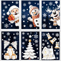 Inreeme Christmas Window Stickers Decorations