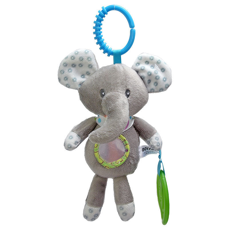 Baby Crib Bell Rattle - Hanging Plush Bed and Stroller Wind Chime Toy