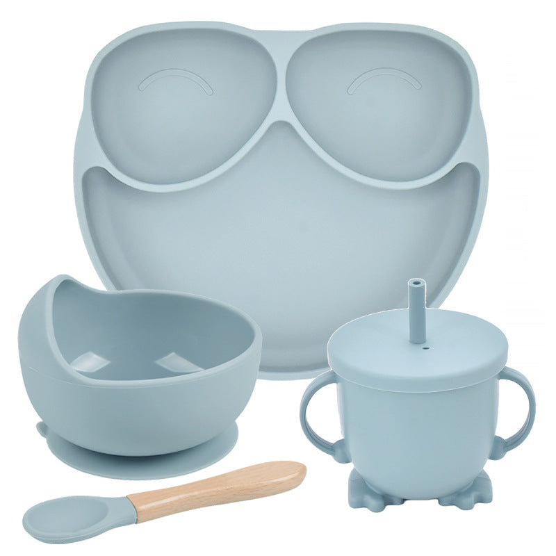 Baby Silicone Suction Divided Plate - Non-Slip Toddler Feeding Dish