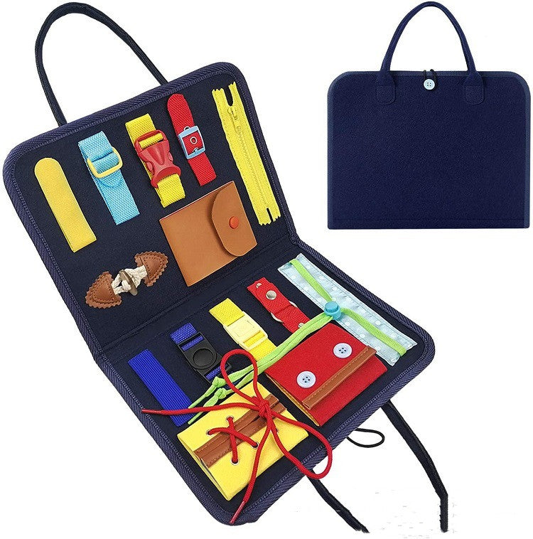 Kids Busy Book - Montessori Sensory Learning Board for Toddlers