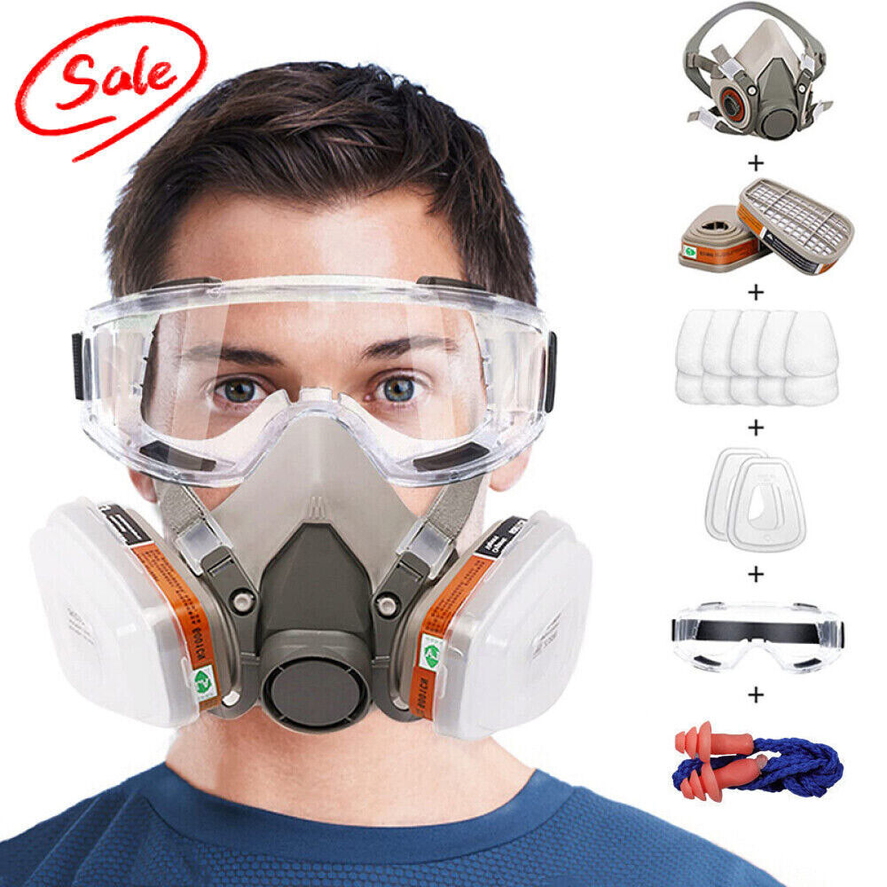 17 In 1 Full Face Mask 6200 Gas Mask Facepiece Spray