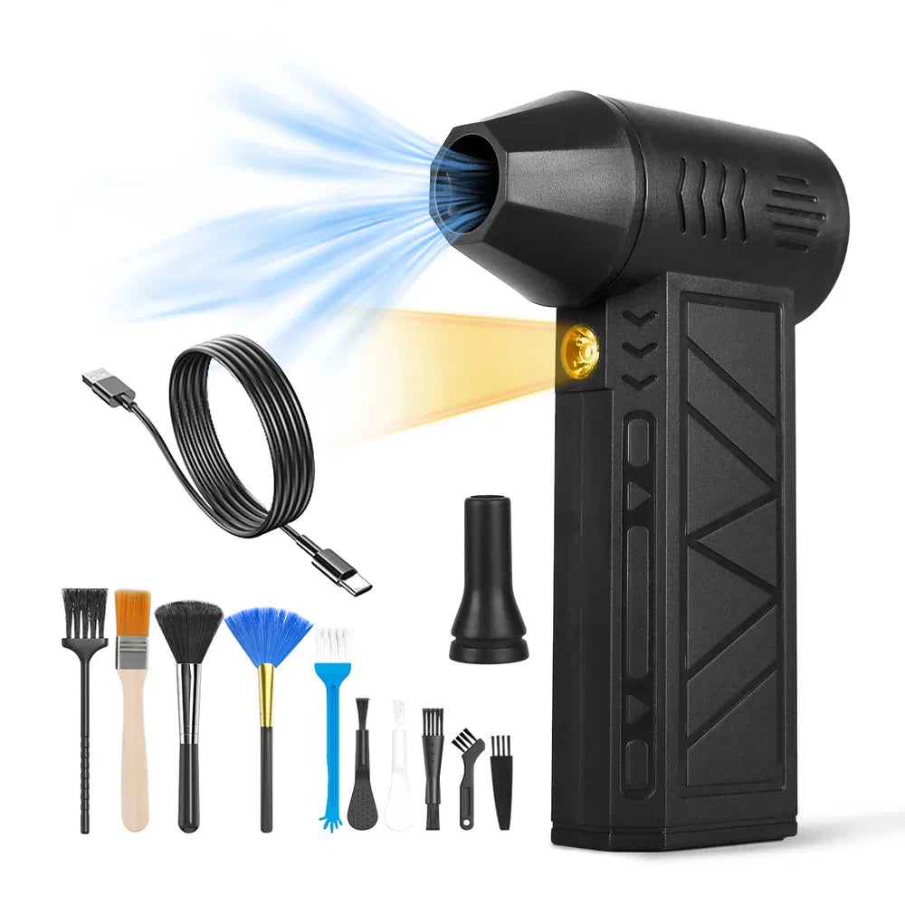 Electric Compressed Air Duster - Cordless Rechargeable Blower for PC & Keyboard