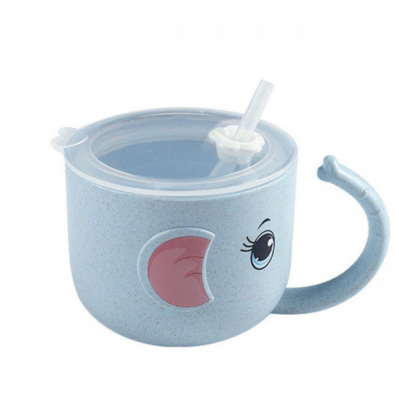 Baby Sippy Cup with Silicone Straw - Spill-Proof Toddler Training Mug