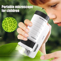 Kids Science Microscope Set - Biology Experiment Kit for Beginners & Students