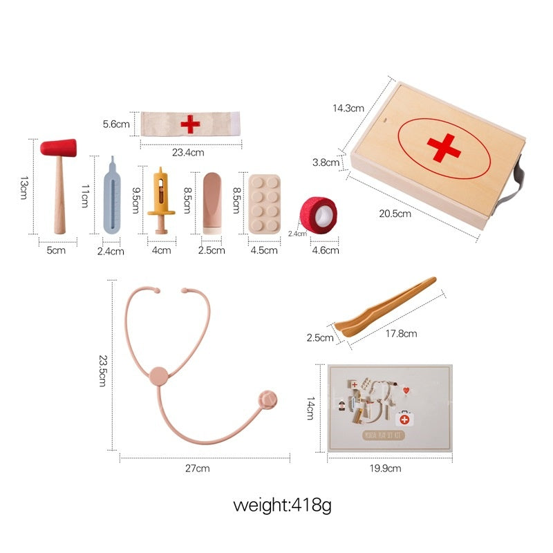 Kids Doctor Play Set - Pretend Play Medical Kit with Stethoscope