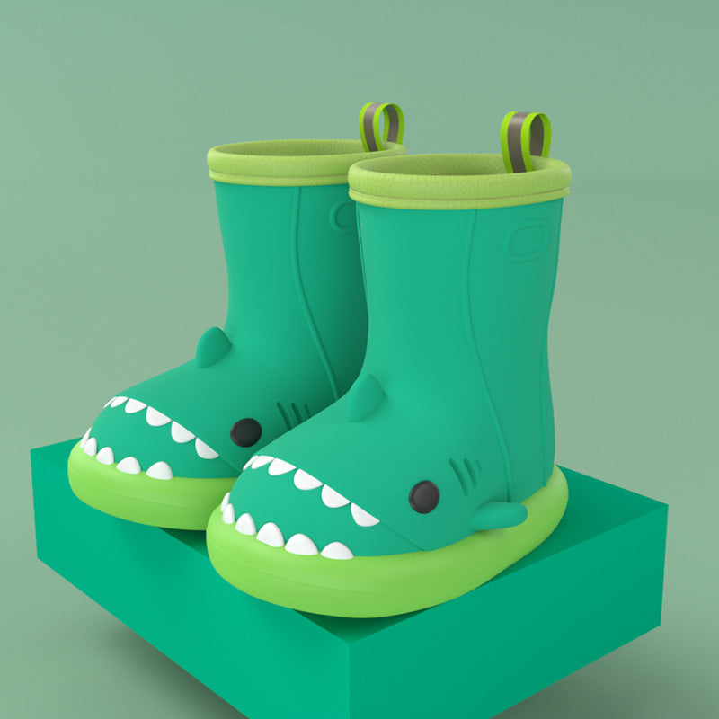 Kids Shark Rain Boots - Cute Waterproof Non-Slip Boots for Boys & Girls