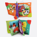 Baby Soft Cloth Book - Crinkle Early Learning Fabric Book for Infants