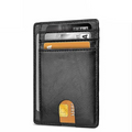 Mens Leather Slim Wallet Credit Card Holder RFID Blocking Pocket