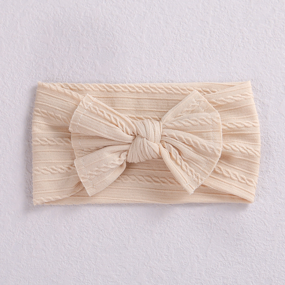 Baby Bow Headbands - Soft Nylon Bow Hair Bands for Girls
