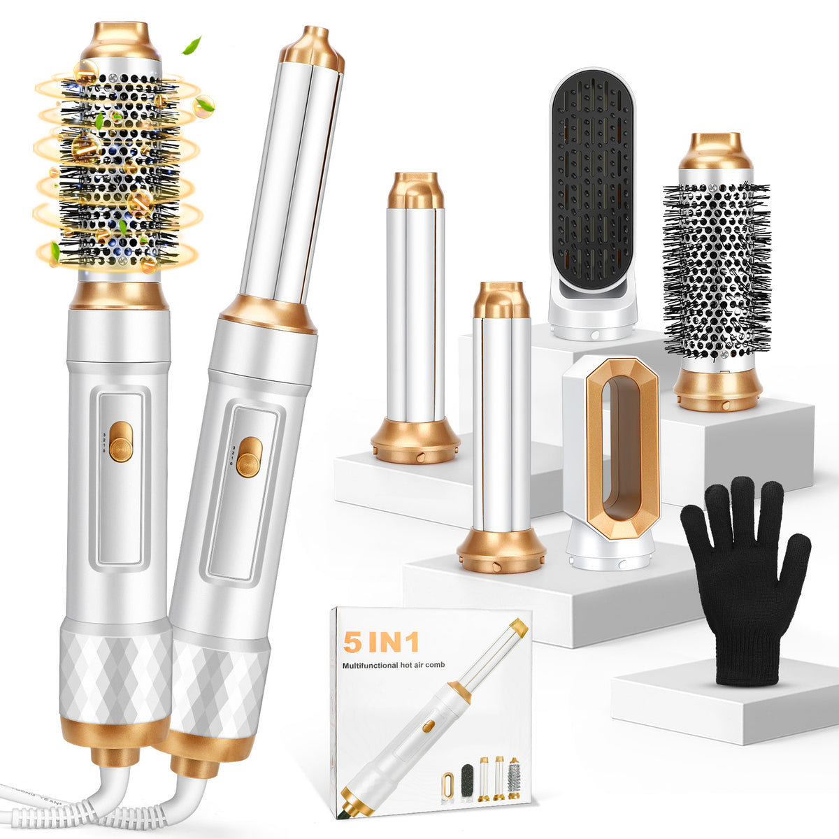 5 IN 1 MULTIFUNCTIONAL HOT AIR COMB