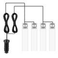 4Pcs Car Interior LED Atmosphere Light Car Charge Decorative Lamp DC