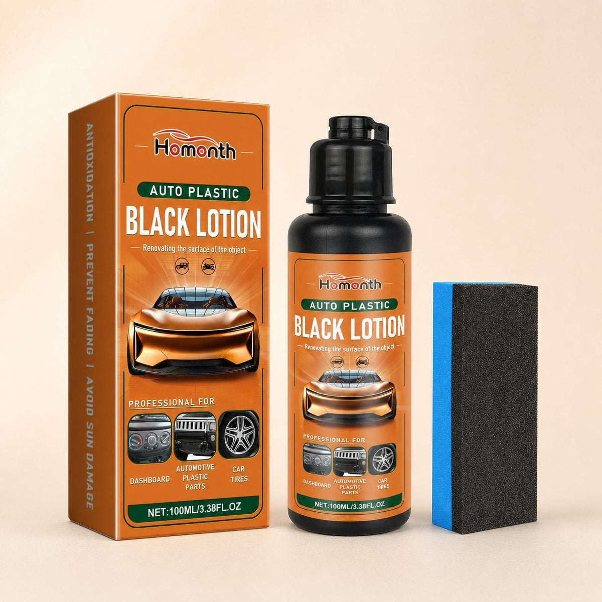 HOMONTH Automotive Interior Plastic Care Kit