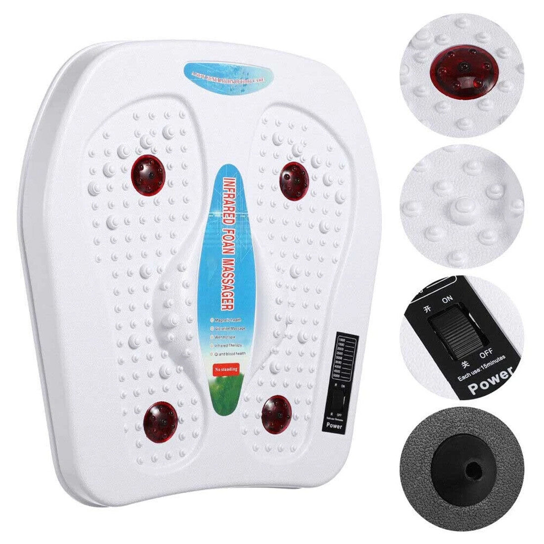 UK New Foot Leg Vibration Blood Circulation Booster Feet