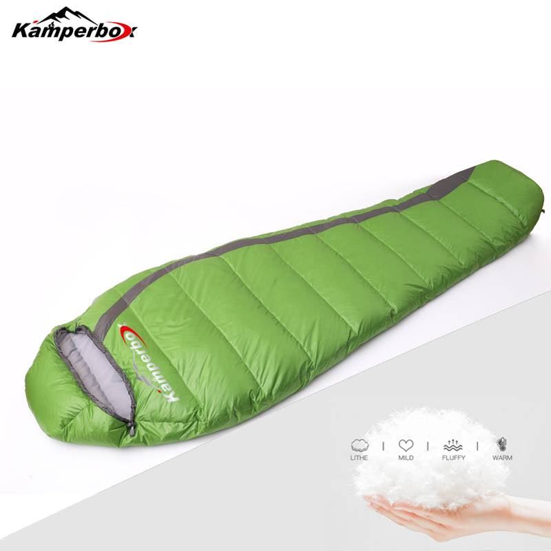 Ultralight Down Sleeping Bag - Compact Warm Winter Sleeping Bag for Camping & Backpacking