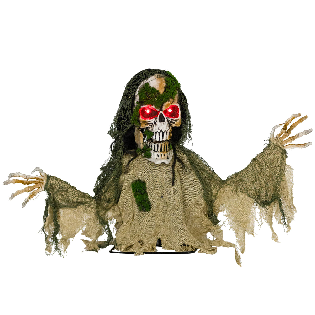 Halloween Animated Skeleton With Glowing LED Eyes