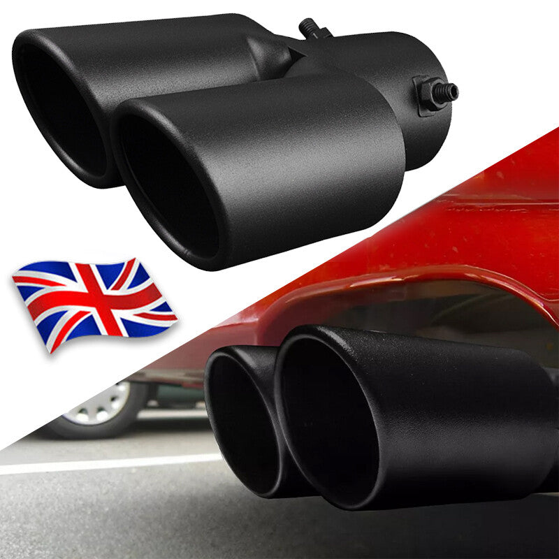 Dual Outlet Exhaust Tip Tail Muffler Tip For 1.4