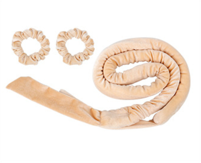 Champagne heatless hair curler