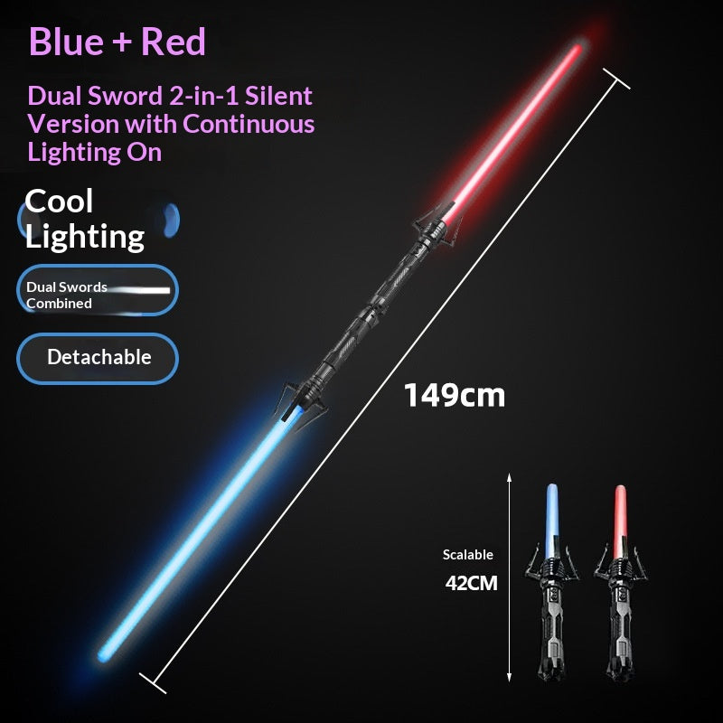 Retractable LED Laser Sword Toy for Kids - 7 Color Light Up
