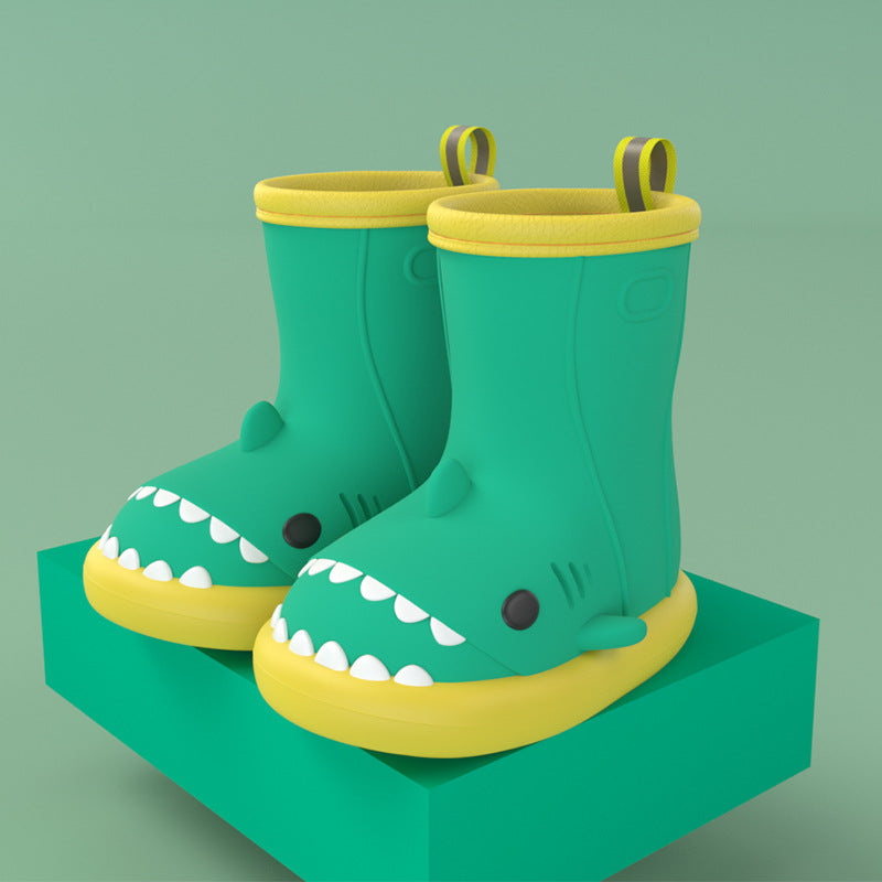 Kids Shark Rain Boots - Cute Waterproof Non-Slip Boots for Boys & Girls