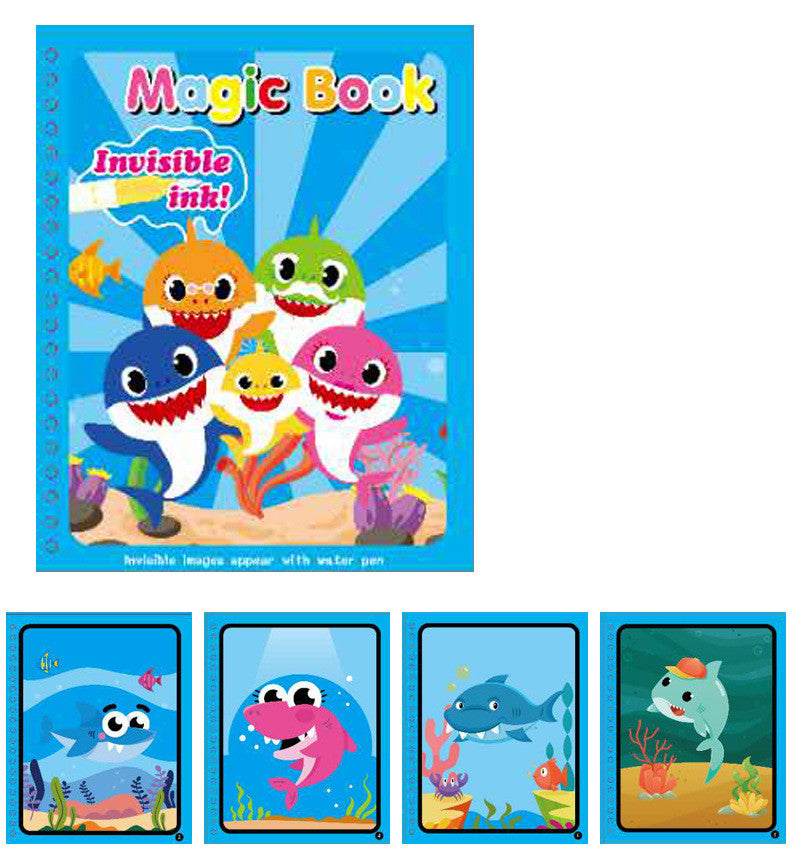 Magic Water Painting Book - Reusable Mess-Free Coloring Book for Kids