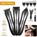 Rechargeable Hair Clipper - Cordless Men's Hair Cutting Kit with Guide Combs