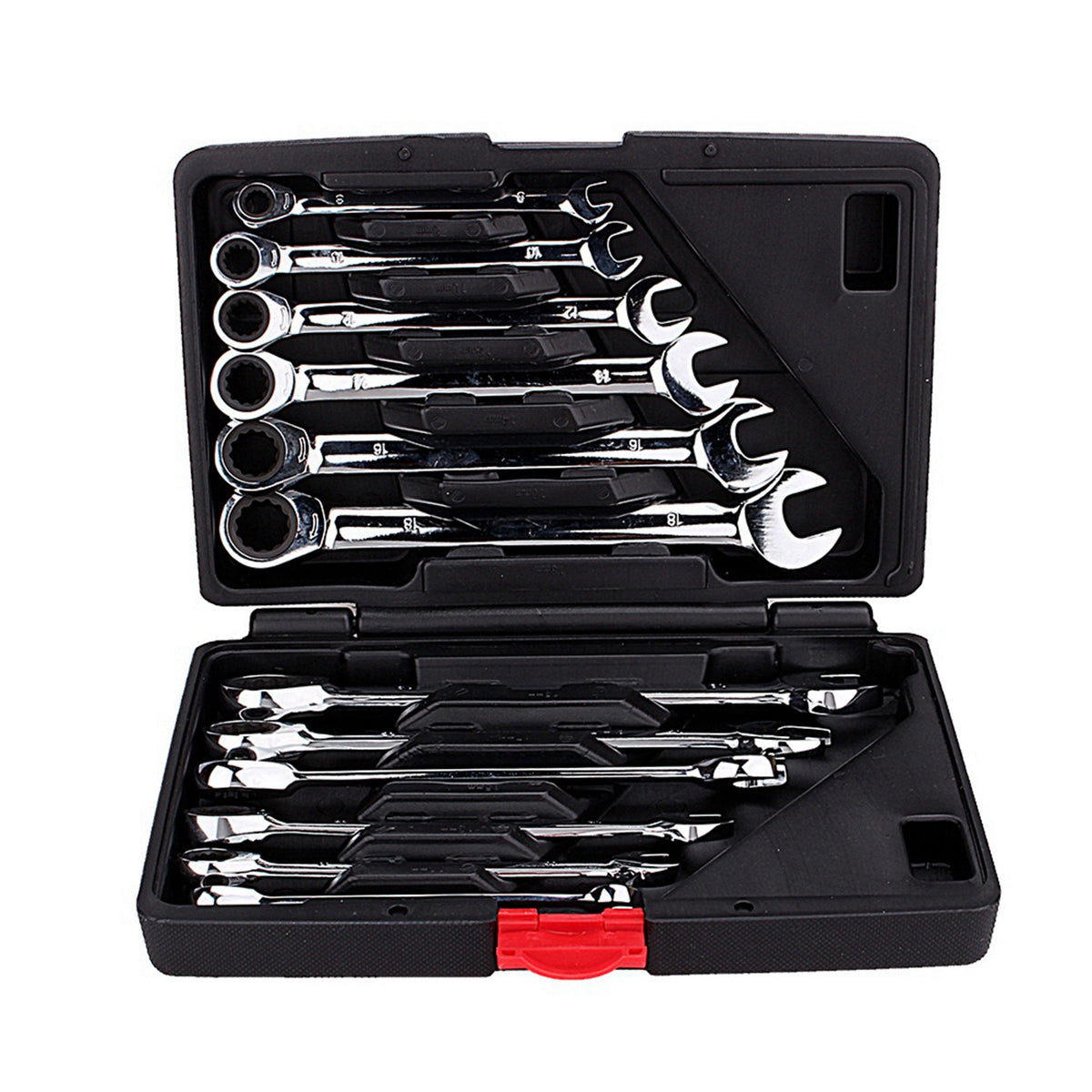 12pcs Fixed Spanners Ratchet Wrench Kit 8