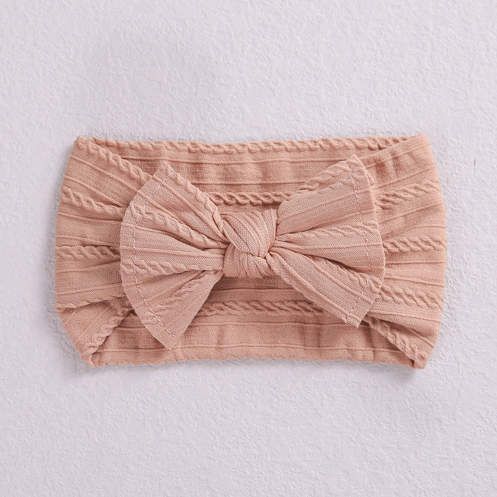 Baby Bow Headbands - Soft Nylon Bow Hair Bands for Girls
