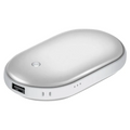 Rechargeable Hand Warmer & Power Bank - 2-in-1 Electric Pocket Warmer 5000mAh