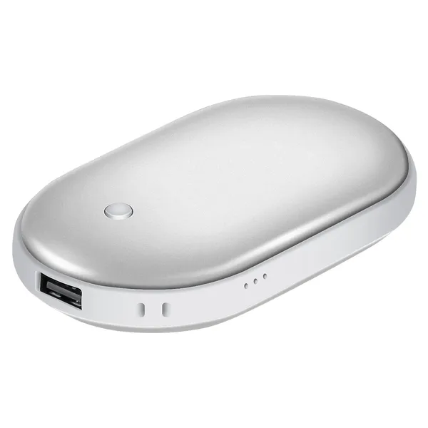 Rechargeable Hand Warmer & Power Bank - 2-in-1 Electric Pocket Warmer 5000mAh