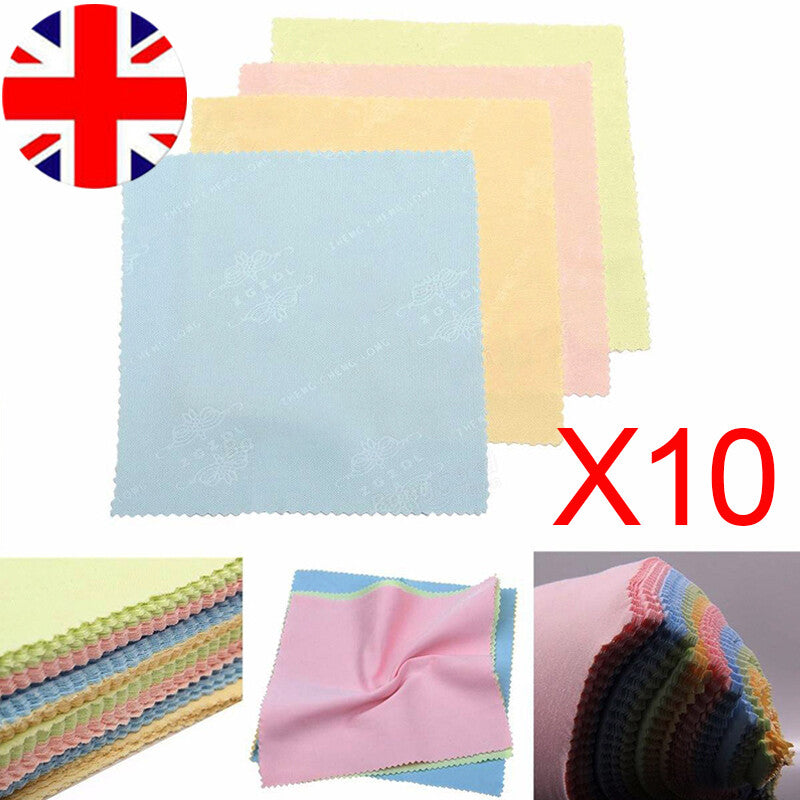 10pcs Cleaning Cloth Glasses Screen Sunglasses Phone Lens