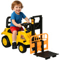 Kids Sit & Scoot Forklift Ride-On - Working Construction Ride-On Toy Ages 1-3