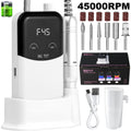 Electric Nail Drill - Portable Cordless Manicure & Pedicure E-File for Home Salon