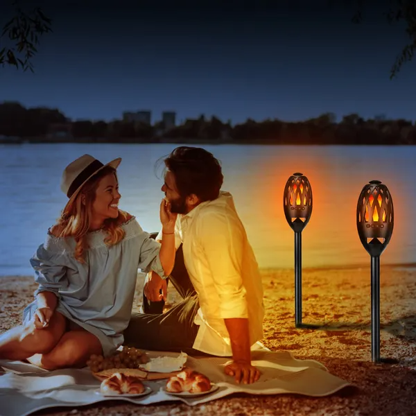 LED Flame Torch Bluetooth Speaker - Waterproof Wireless Stereo Camping Speaker