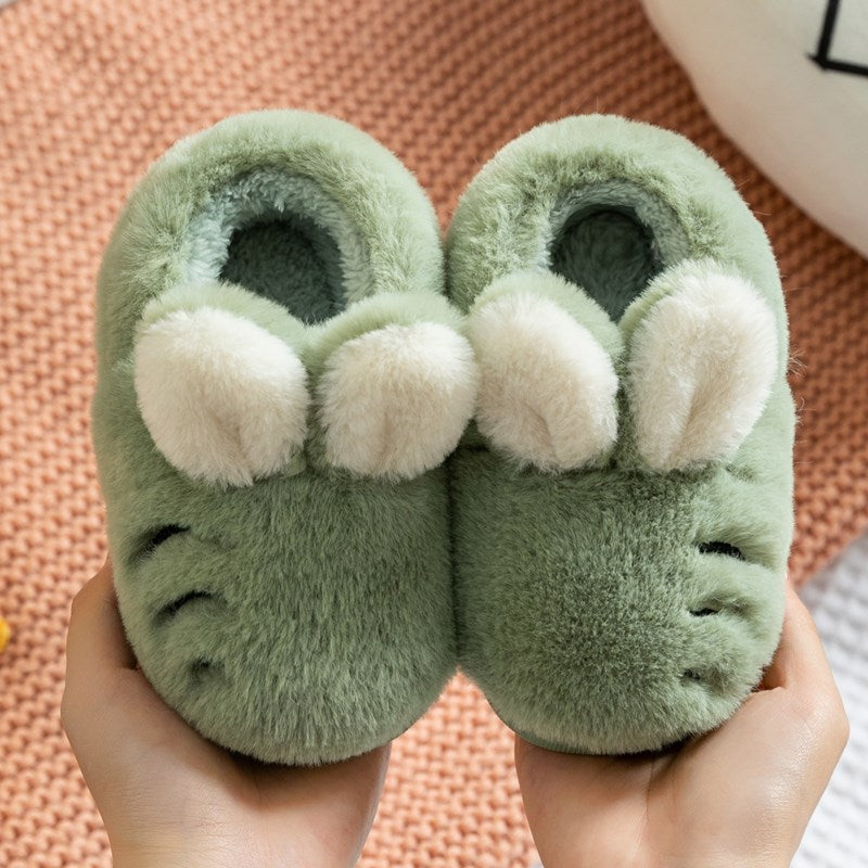 Kids Cartoon Rabbit Slippers - Soft Cotton Non-Slip Home Shoes