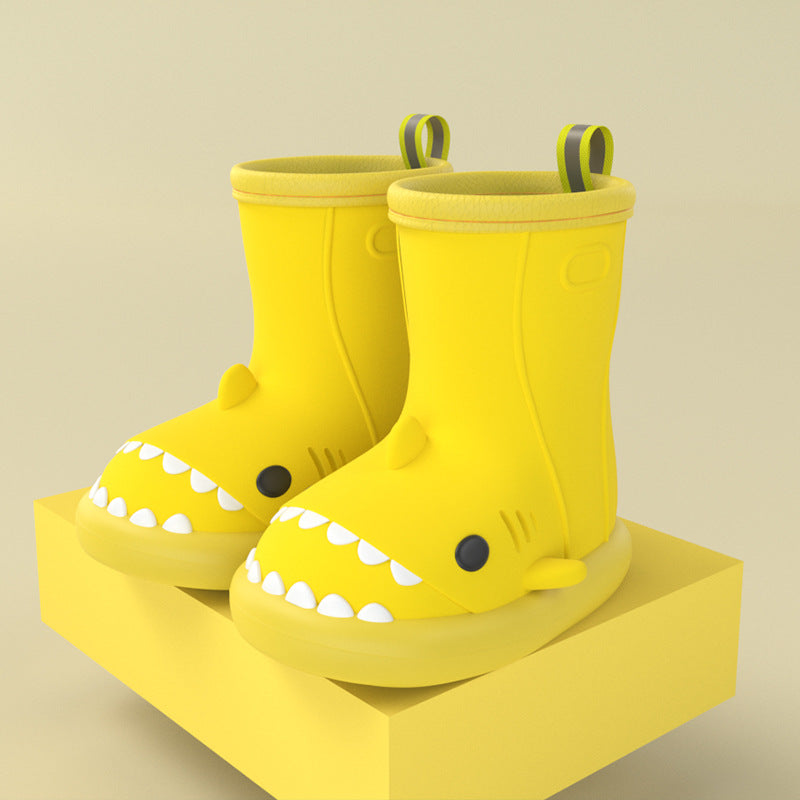 Kids Shark Rain Boots - Cute Waterproof Non-Slip Boots for Boys & Girls