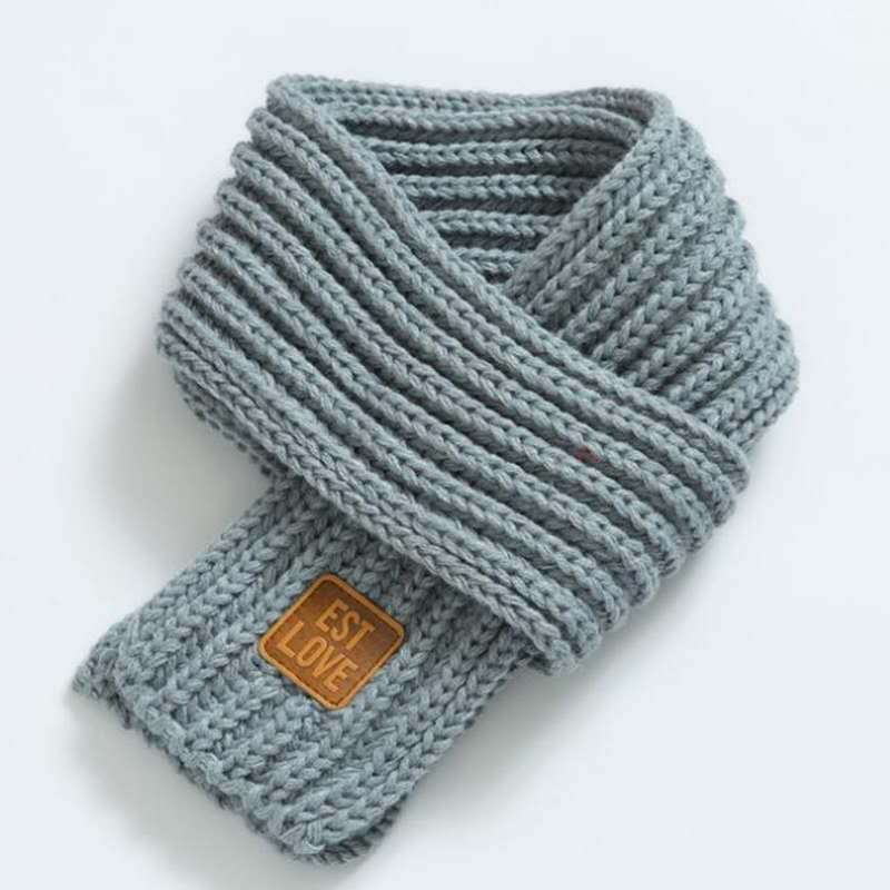Kids Knitted Scarf - Soft Warm Winter Neck Scarf for Boys & Girls