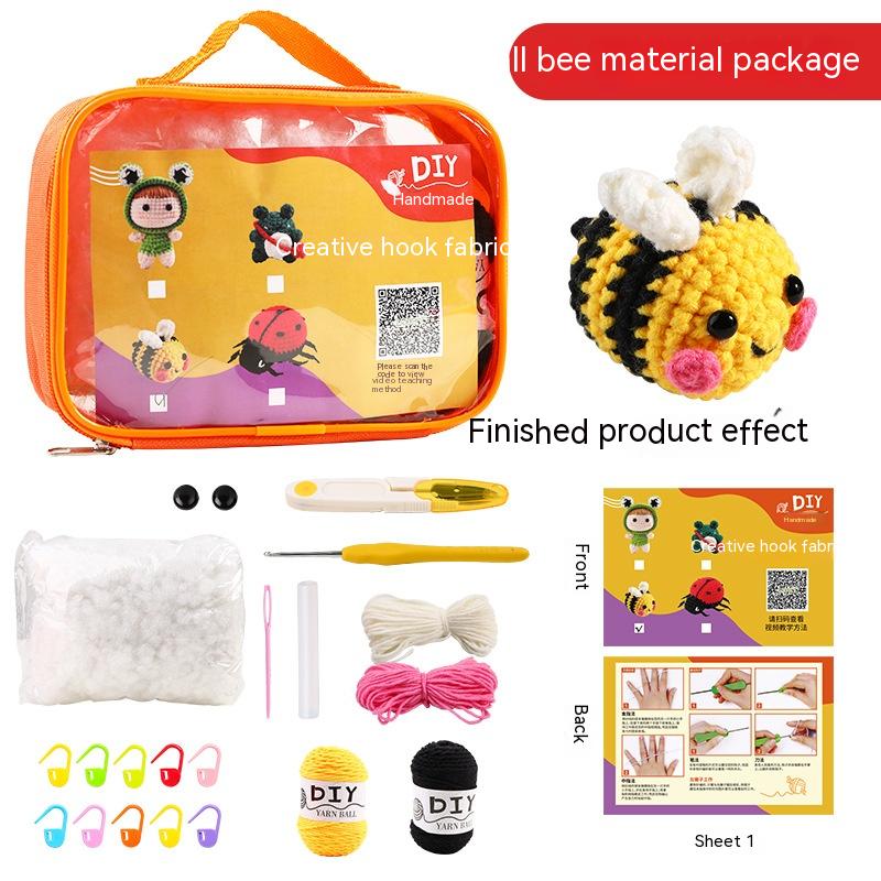Kids Crochet Kit DIY Animal Amigurumi Set for Beginners