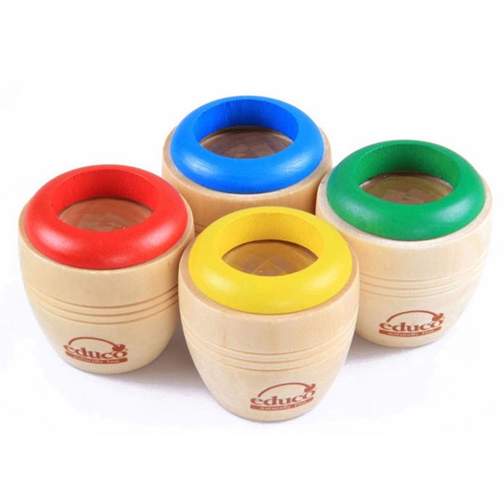 Wooden Kaleidoscope - Classic Magic Rotating Kaleidoscope Toy for Kids
