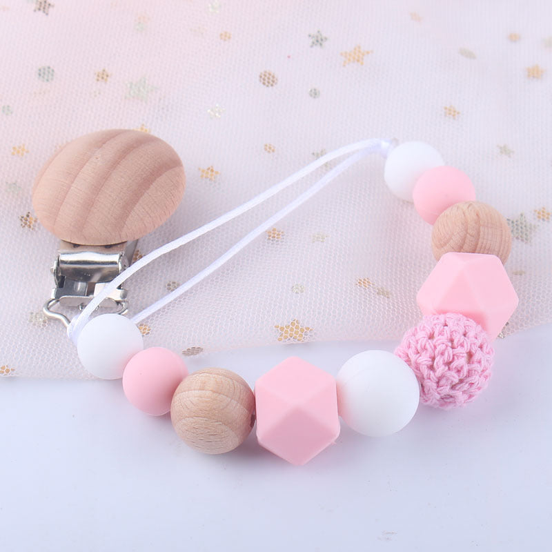 Baby Silicone Pacifier Clip Chain - Anti-Drop Soother Holder for Infants