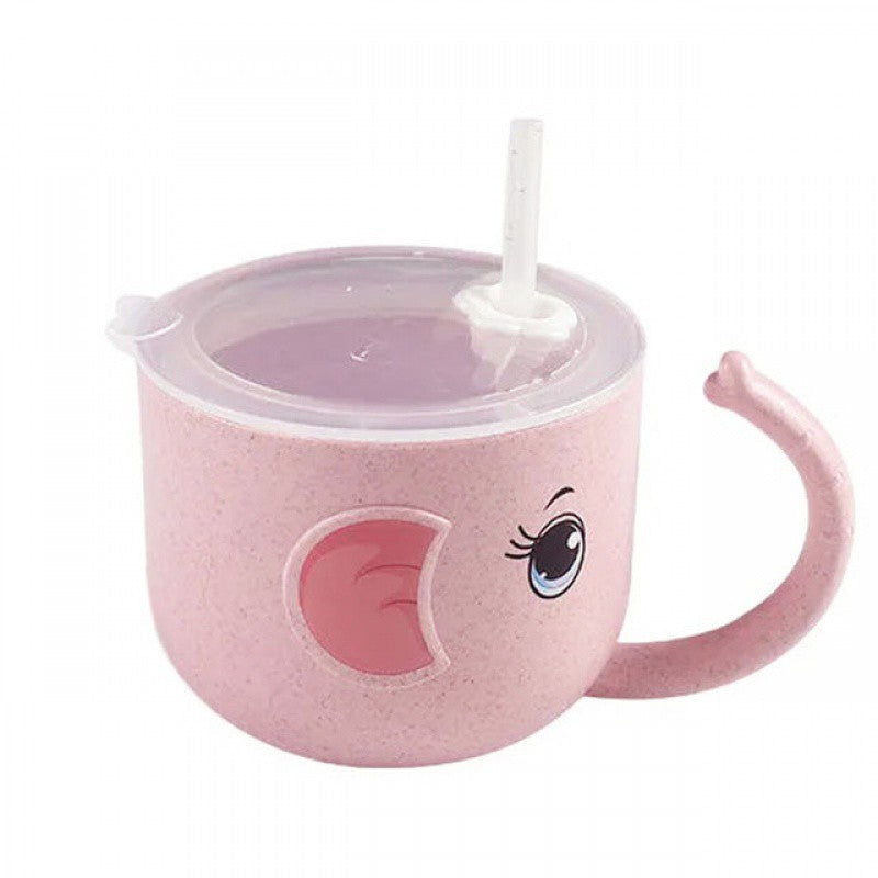 Baby Sippy Cup with Silicone Straw - Spill-Proof Toddler Training Mug
