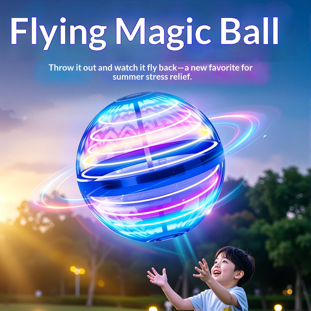 UFO Motion-Sensing Flying Orb Ball - LED Hover Toy for Kids