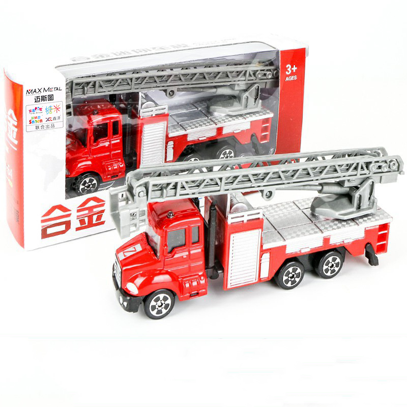 Kids Engineering Vehicle Toy - Construction & Rescue Trucks