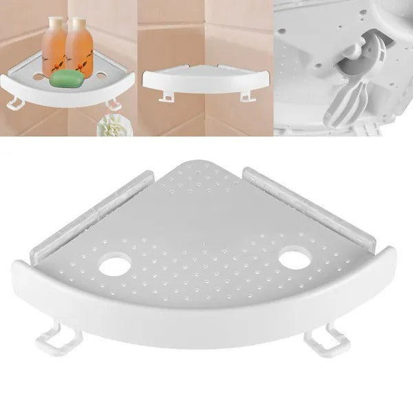Bathroom Corner Shelf (No-Drill Installation)