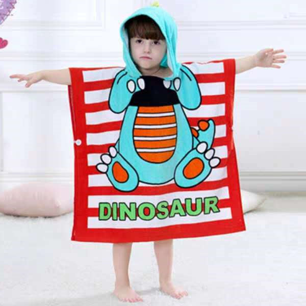 Kids Hooded Bath Towel - Microfiber Quick-Dry Cape